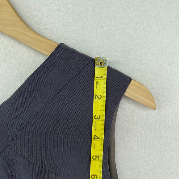 TONI FRANCESC Dress 8 Fit & Flare Skater Knee Length Sleeveless Blue Gray Spain - Picture 13 of 16